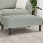 Reposapiés de terciopelo gris claro 77x55x31 cm de , Otomanas - Ref: Foro24-4007384, Precio: 67,74 €, Descuento: %