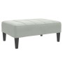 Reposapiés de terciopelo gris claro 77x55x31 cm de , Otomanas - Ref: Foro24-4007384, Precio: 67,74 €, Descuento: %