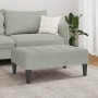 Reposapiés de terciopelo gris claro 77x55x31 cm de , Otomanas - Ref: Foro24-4007384, Precio: 67,74 €, Descuento: %