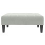 Reposapiés de terciopelo gris claro 77x55x31 cm de , Otomanas - Ref: Foro24-4007384, Precio: 67,74 €, Descuento: %