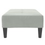 Reposapiés de terciopelo gris claro 77x55x31 cm de , Otomanas - Ref: Foro24-4007384, Precio: 67,74 €, Descuento: %