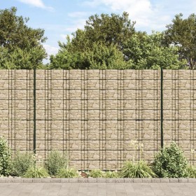 Pantalla de privacidad jardín PVC look piedra beige 35x0,19 m de , Paneles de vallas - Ref: Foro24-4005542, Precio: 39,86 €, ...