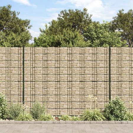 Pantalla de privacidad jardín PVC look piedra beige 35x0,19 m de , Paneles de vallas - Ref: Foro24-4005542, Precio: 39,86 €, ...