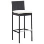 Mesa y sillas bar jardín 9 pzas ratán sintético y madera negro de , Conjuntos de jardín - Ref: Foro24-49566, Precio: 679,31 €...