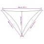 Toldo de vela triangular tela Oxford naranja 3x4x4 m de , Sombrillas - Ref: Foro24-135724, Precio: 24,84 €, Descuento: %