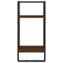 Estantes pared con barras 4 pzas madera ingeniería marrón roble de , Estantes y estanterías - Ref: Foro24-836312, Precio: 42,...