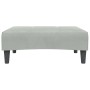 Sofá cama de 2 plazas con taburete terciopelo gris claro de , Sofás - Ref: Foro24-3258116, Precio: 341,27 €, Descuento: %
