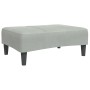 Sofá cama de 2 plazas con taburete terciopelo gris claro de , Sofás - Ref: Foro24-3258116, Precio: 341,27 €, Descuento: %