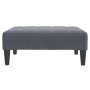Sofá cama de 2 plazas con taburete terciopelo gris oscuro de , Sofás - Ref: Foro24-3258128, Precio: 302,20 €, Descuento: %