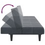 Sofá cama de 2 plazas con taburete terciopelo gris oscuro de , Sofás - Ref: Foro24-3258128, Precio: 302,20 €, Descuento: %