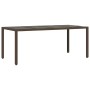 Set comedor de jardín 7 pzas con cojines ratán sintético marrón de , Conjuntos de jardín - Ref: Foro24-3276773, Precio: 829,5...
