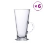 Vasos de café latte con asa 6 unidades 250 ml de , Tazas y tazones - Ref: Foro24-4005741, Precio: 33,06 €, Descuento: %