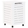 Cesta ropa sucia con ruedas RANA madera pino blanca 45x45x64 cm de , Cestas para ropa - Ref: Foro24-4002326, Precio: 99,81 €,...