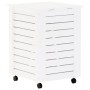 Cesta ropa sucia con ruedas RANA madera pino blanca 45x45x64 cm de , Cestas para ropa - Ref: Foro24-4002326, Precio: 99,81 €,...