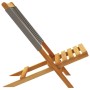Sillas de jardín reclinables 4 uds madera maciza acacia gris de , Sillas de jardín - Ref: Foro24-3214631, Precio: 232,66 €, D...