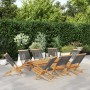 Sillas de jardín plegables 8 uds madera maciza acacia gris de , Sillas de jardín - Ref: Foro24-3214633, Precio: 460,88 €, Des...