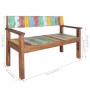 Banco de madera maciza reciclada 115 cm de vidaXL, Bancos para recibidores y almacenamiento - Ref: Foro24-326182, Precio: 175...