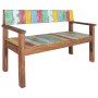 Banco de madera maciza reciclada 115 cm de vidaXL, Bancos para recibidores y almacenamiento - Ref: Foro24-326182, Precio: 175...