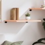 Estante de pared madera maciza roble sin tratar 60x60x(2-4) cm de , Estantes y estanterías - Ref: Foro24-363534, Precio: 66,6...