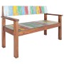 Banco de madera maciza reciclada 115 cm de vidaXL, Bancos para recibidores y almacenamiento - Ref: Foro24-326182, Precio: 175...