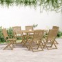 Juego de comedor para jardín 7 piezas madera maciza acacia de , Conjuntos de jardín - Ref: Foro24-3214238, Precio: 438,42 €, ...
