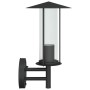 Apliques de exterior 2 unidades acero inoxidable negro de , Iluminación de exterior - Ref: Foro24-4006247, Precio: 52,94 €, D...