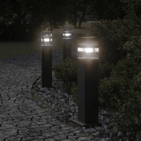 Lámparas de suelo de exterior 3 unidades aluminio negro 50 cm de , Iluminación de exterior - Ref: Foro24-4006394, Precio: 113...