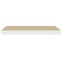 Estante flotante pared 2 uds MDF roble y blanco 60x23,5x3,8 cm en Estanterías | Comprar online en Foru.es