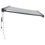 Toldo retráctil aluminio y tela antracita y blanco 3,5x2,5 m de , Toldos - Ref: Foro24-3216139, Precio: 661,81 €, Descuento: %