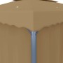 Cenador con cortina gris taupe aluminio 4x3 m de vidaXL, Carpas y cenadores - Ref: Foro24-3067050, Precio: 518,34 €, Descuent...