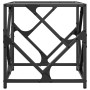 Mesa de centro de acero y tapa vidrio transparente 40x40x41 cm de , Mesas de centro - Ref: Foro24-845990, Precio: 37,27 €, De...