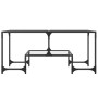 Mesa de centro superficie de vidrio acero 98,5x50x45 cm de , Mesas de centro - Ref: Foro24-846014, Precio: 53,78 €, Descuento: %
