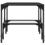 Mesa de centro superficie de vidrio acero 98,5x50x45 cm de , Mesas de centro - Ref: Foro24-846014, Precio: 53,78 €, Descuento: %