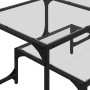 Mesa de centro superficie de vidrio acero 98,5x50x45 cm de , Mesas de centro - Ref: Foro24-846014, Precio: 53,78 €, Descuento: %