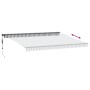 Toldo retráctil automático luz LED antracita blanco 450x350 cm de , Toldos - Ref: Foro24-3215815, Precio: 644,77 €, Descuento: %
