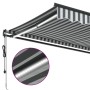 Toldo retráctil automático luz LED antracita blanco 450x350 cm de , Toldos - Ref: Foro24-3215815, Precio: 644,77 €, Descuento: %