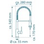 SCHÜTTE Mezclador de lavabo caño alto BOSTON espiral muelle cromado de SCHÜTTE, Grifos - Ref: Foro24-435064, Precio: 128,72 €...