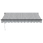Toldo retráctil automático luz LED antracita blanco 300x250 cm de , Toldos - Ref: Foro24-3310226, Precio: 475,57 €, Descuento: %