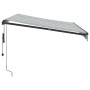 Toldo retráctil automático luz LED antracita blanco 300x250 cm de , Toldos - Ref: Foro24-3310226, Precio: 475,57 €, Descuento: %