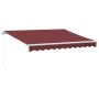 Toldo retráctil manual burdeos 300x250 cm de , Toldos - Ref: Foro24-3215228, Precio: 201,65 €, Descuento: %