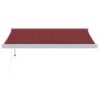 Toldo retráctil automático burdeos 350x250 cm de , Toldos - Ref: Foro24-3215324, Precio: 926,12 €, Descuento: %