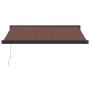 Toldo retráctil manual marrón 350x250 cm de , Toldos - Ref: Foro24-3215724, Precio: 560,47 €, Descuento: %