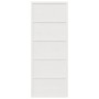 Puerta de granero madera maciza pino blanca 80x208 cm de , Puertas - Ref: Foro24-850636, Precio: 117,02 €, Descuento: %