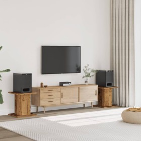 Soportes altavoces 2 uds madera roble envejecido 30x30x40 cm de , Soportes para altavoces - Ref: Foro24-852652, Precio: 52,97...
