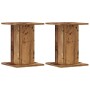 Soportes altavoces 2 uds madera roble envejecido 30x30x40 cm de , Soportes para altavoces - Ref: Foro24-852652, Precio: 52,97...