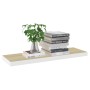 Estante flotante de pared MDF roble y blanco 80x23,5x3,8 cm en Estanterías | Comprar online en Foru.es