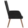 Sillón de relax de terciopelo negro de , Sillones - Ref: Foro24-327661, Precio: 104,11 €, Descuento: %