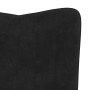 Sillón de relax de terciopelo negro de , Sillones - Ref: Foro24-327661, Precio: 104,11 €, Descuento: %