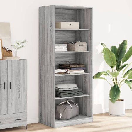Armario de madera de ingeniería gris Sonoma 80x50x200 cm de , Armarios roperos - Ref: Foro24-3307725, Precio: 142,84 €, Descu...