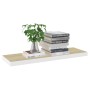 Estante flotante de pared MDF roble y blanco 80x23,5x3,8 cm en Estanterías | Comprar online en Foru.es
